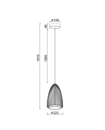 SMART*Colgante LED 20W 3000K